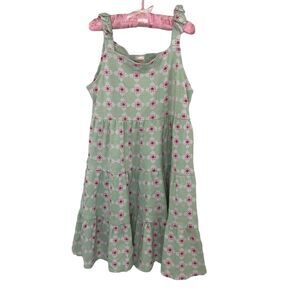 Gymboree Girls Tunic Midi Dress Size 8 Sleeveless Green